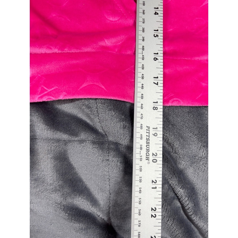 Paris Hilton‎ Womens XL Hot Pink Velour Cropped Hoodie Thats Hot Rhinestone Y2K - Picture 7 of 9